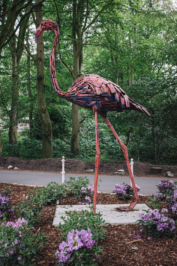 Flamingo Skulptur in Dangast