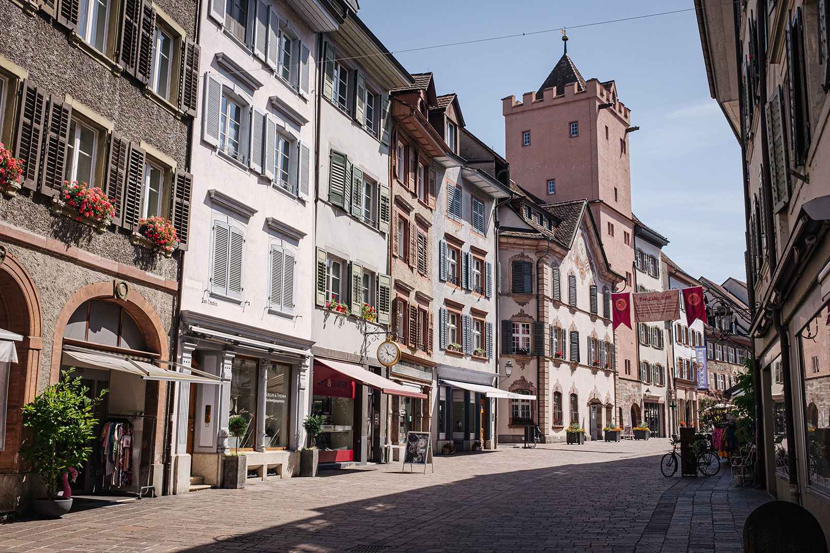 Fußgängerzone im schweizerischen Rheinfelden