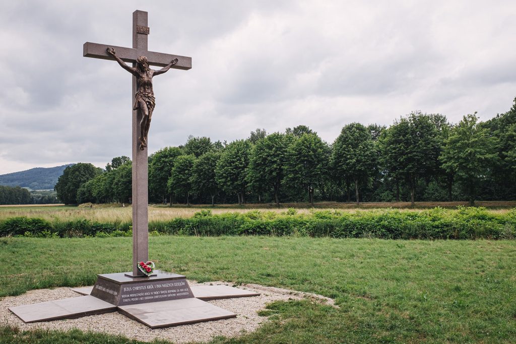 Kreuz am Dreiländereck Deutschland-Tschechien-Polen