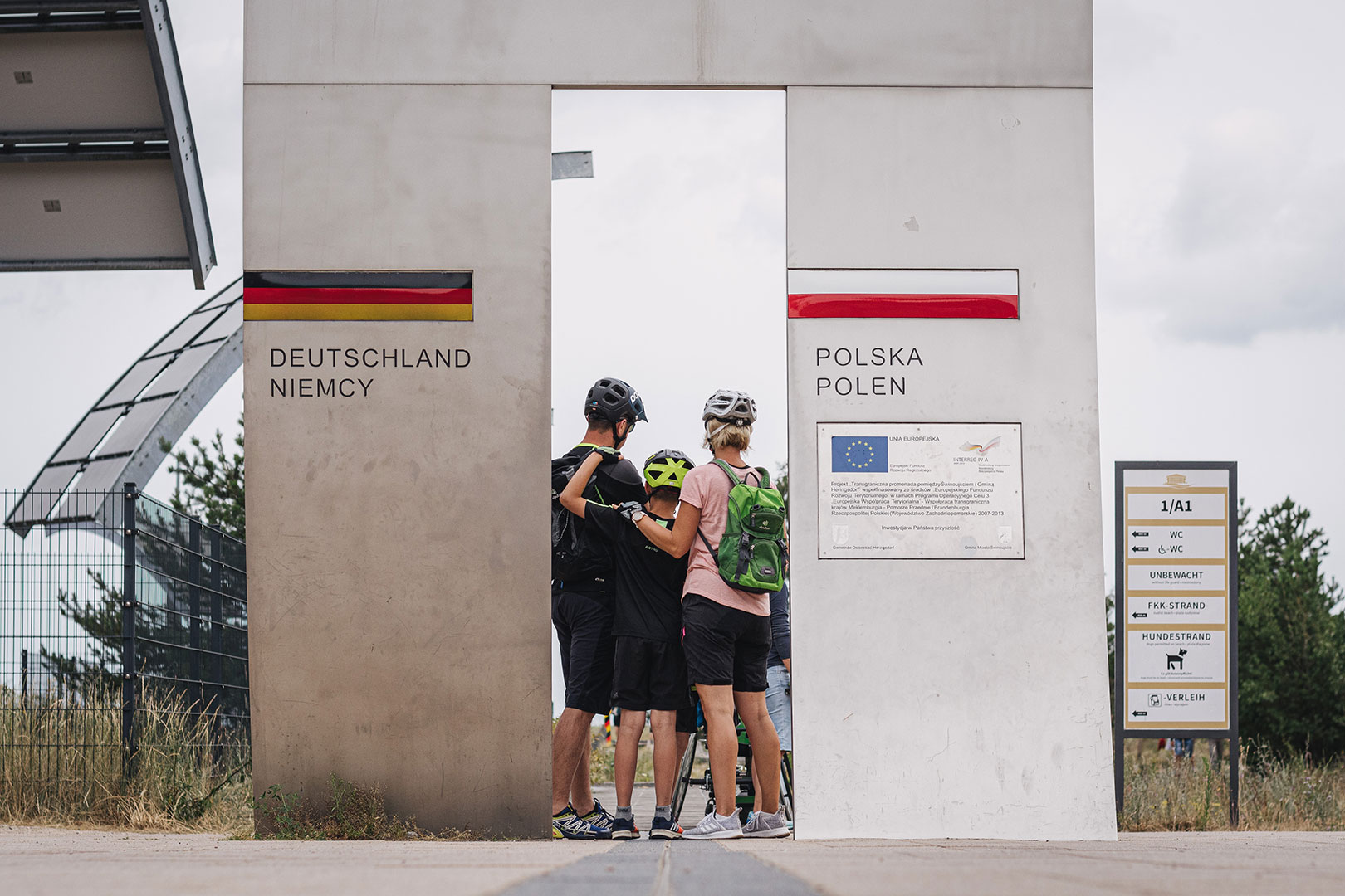 Deutsch-Polnische Grenze auf Usedom