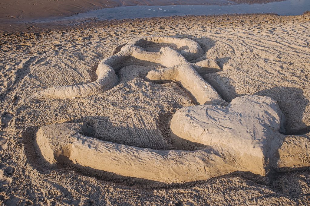 Sandskulptur auf Usedom