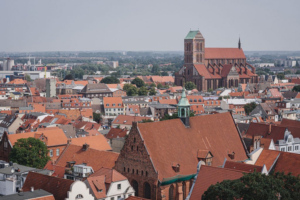 Blick auf die Hansestadt Wismar